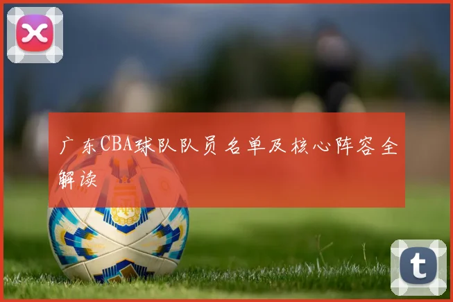 广东CBA球队队员名单及核心阵容全解读